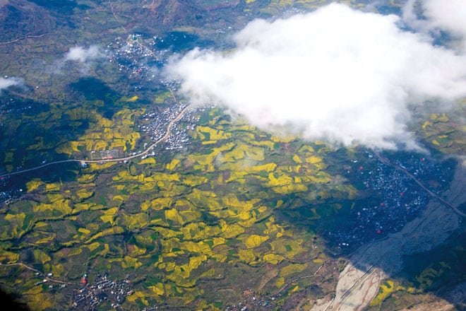 Aerial View of Srinagar Valley