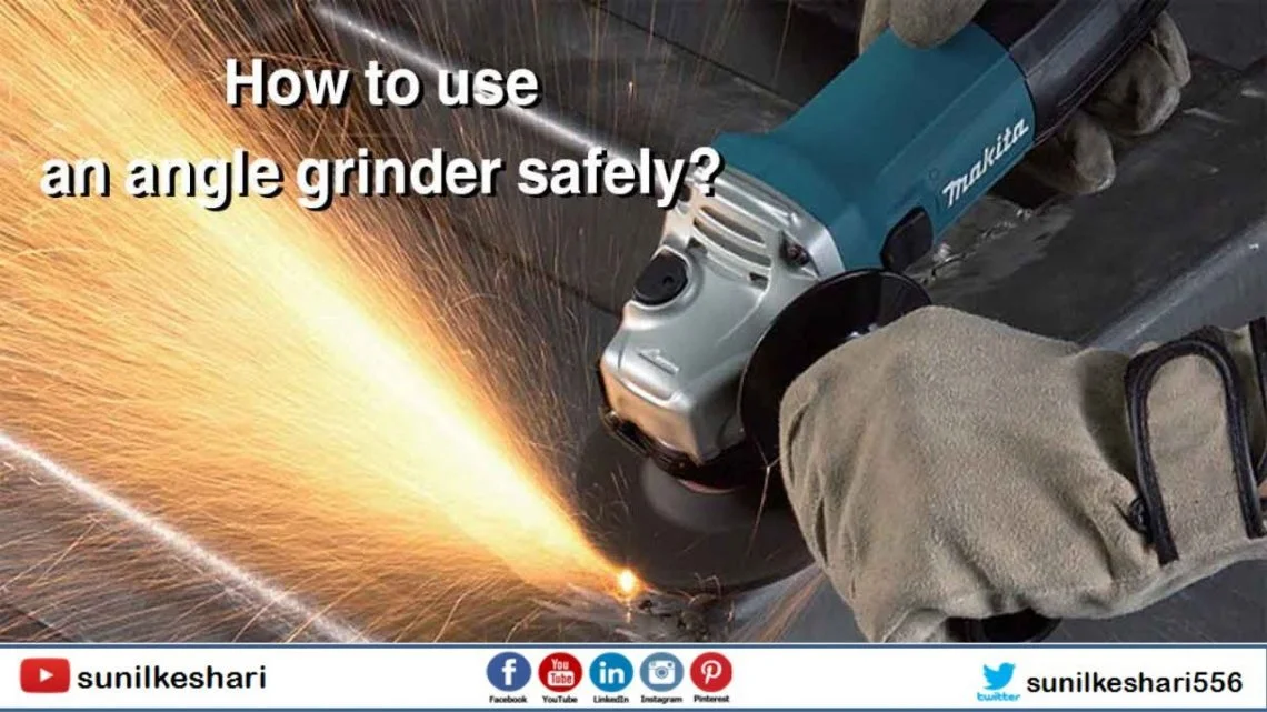 How to use an angle grinder to cut metal rod