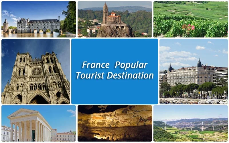 Popular destinations in France