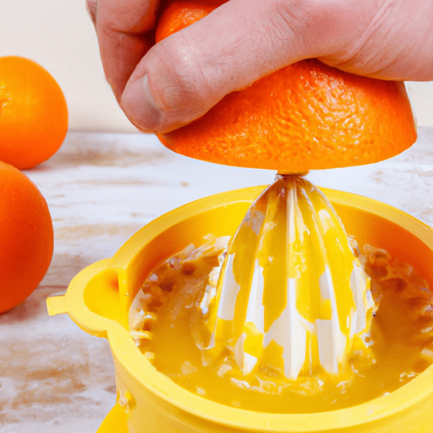 How to juice oranges with hand juicer